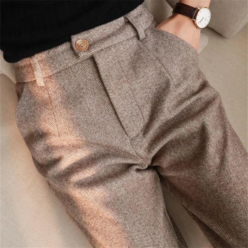 Pantalon en laine OFFICE, 5 couleurs, 6 tailles