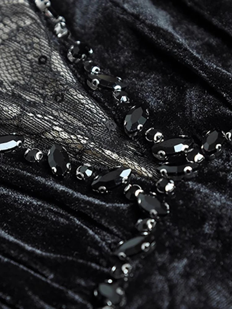 Vestido Diamante de terciopelo, 4 tallas