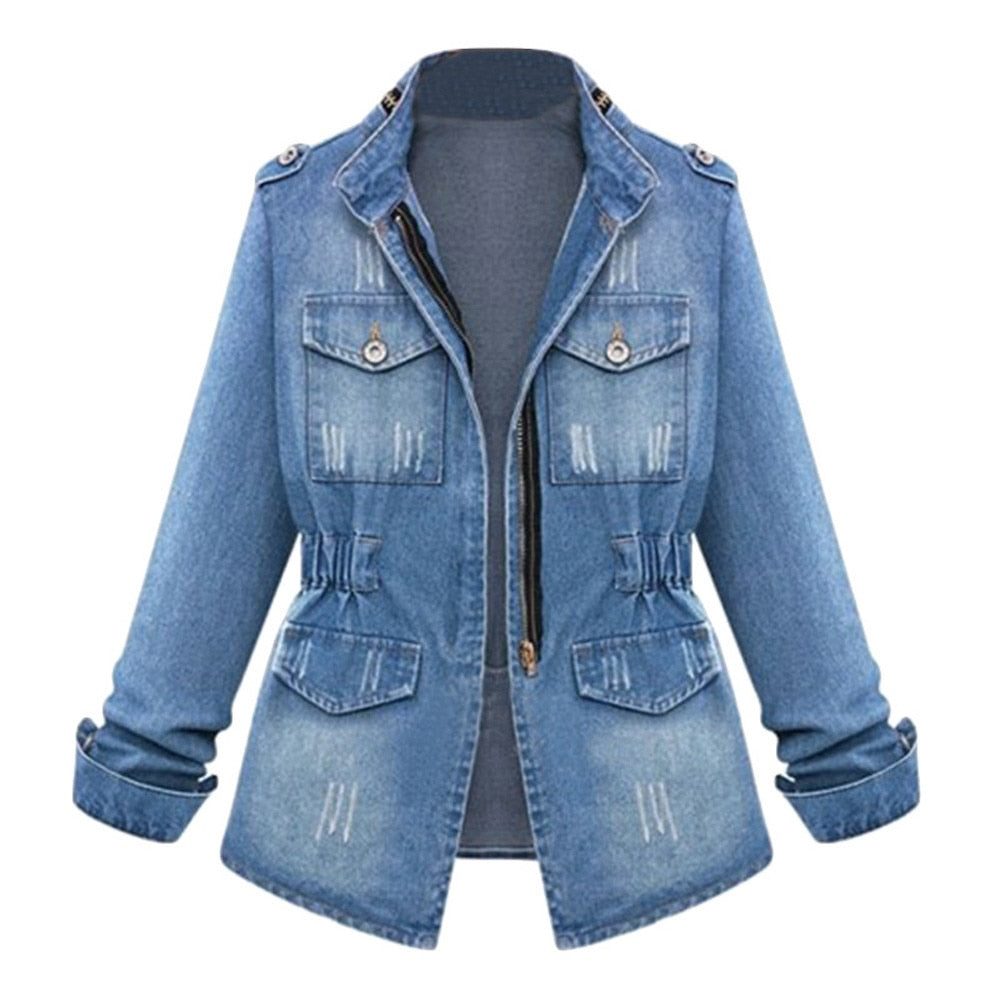 Mintlis Women's Denim Roma Jacket, Sizes (S-5XL)