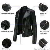 Mintis mujer polipiel chaqueta motera Sevilla, 6 colores, tallas (36-44)