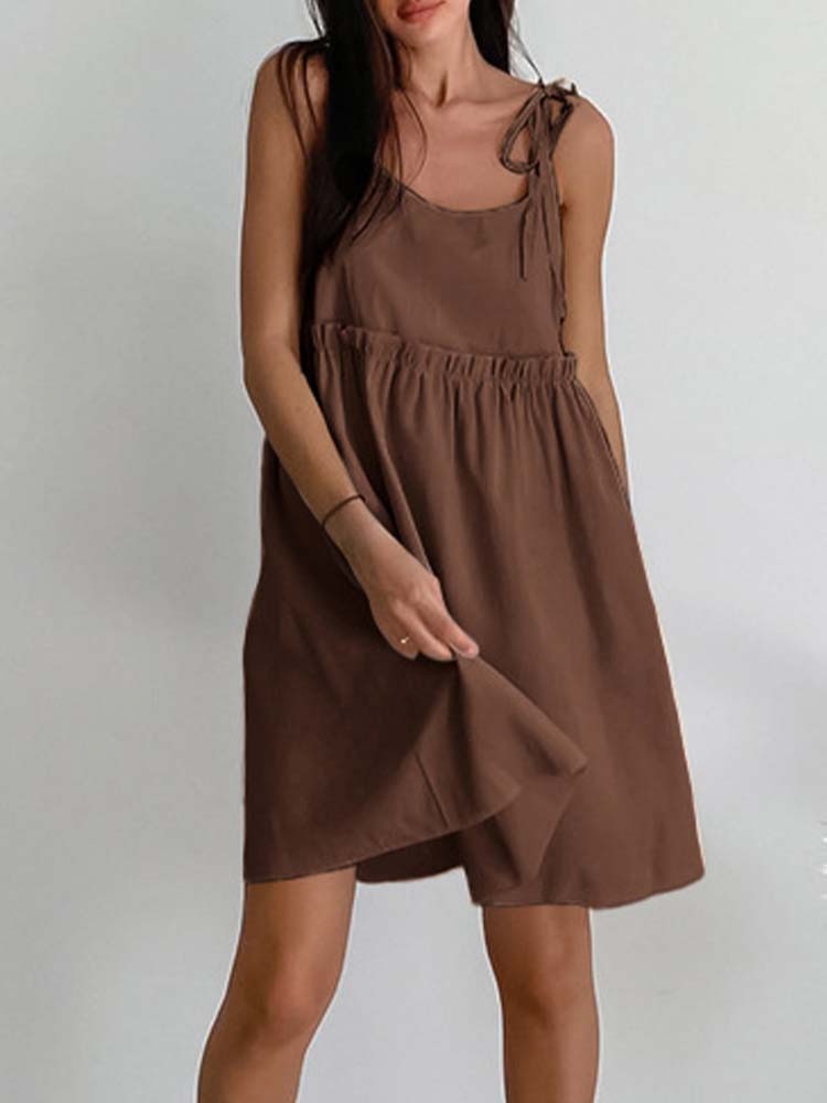 Flavia dress in cotton and linen, lycra, 3 colors, 3 sizes