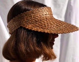 Hat Visor Cap Rattan, 3 colors