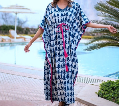 Blue Kilim Kaftans, one size