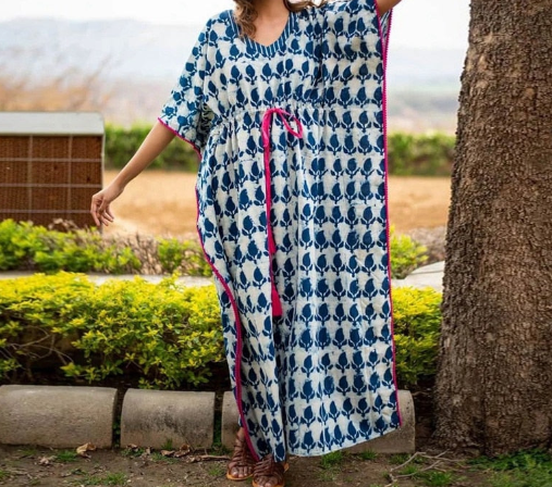 Blue Kilim Kaftans, one size