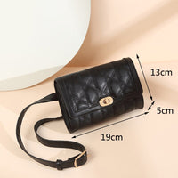 Maldives belt black leather bag