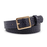 Ceinture Helen en crocodile, 5 couleurs