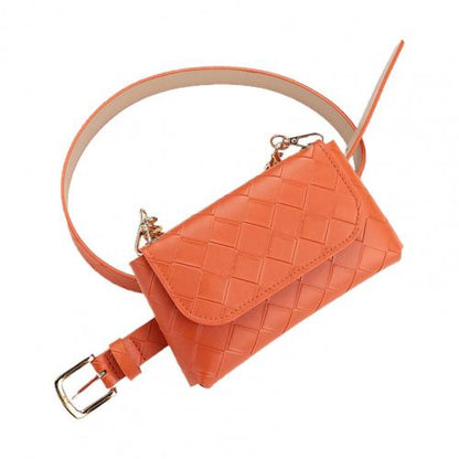 Cinturon Mini bolso Sophie cuadritos cadena, 6 colores