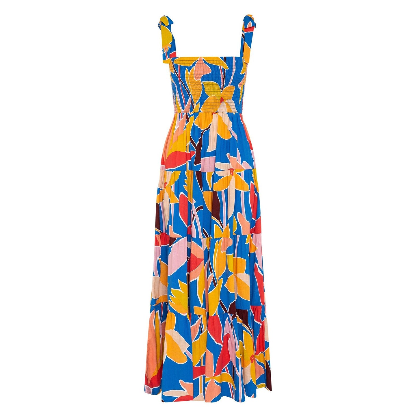 Vestido Caribbean de seda,lycra, 2 colores, 5 tallas