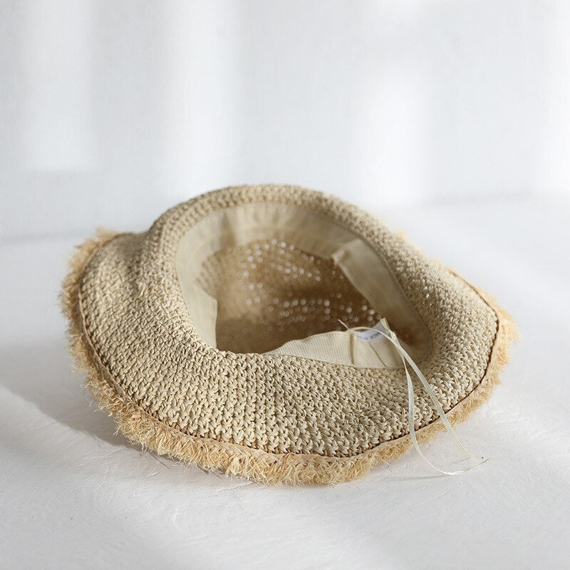 Carmin raffia hat, 2 colors