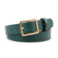 Ceinture Helen en crocodile, 5 couleurs