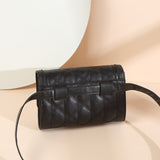 Maldives belt black leather bag