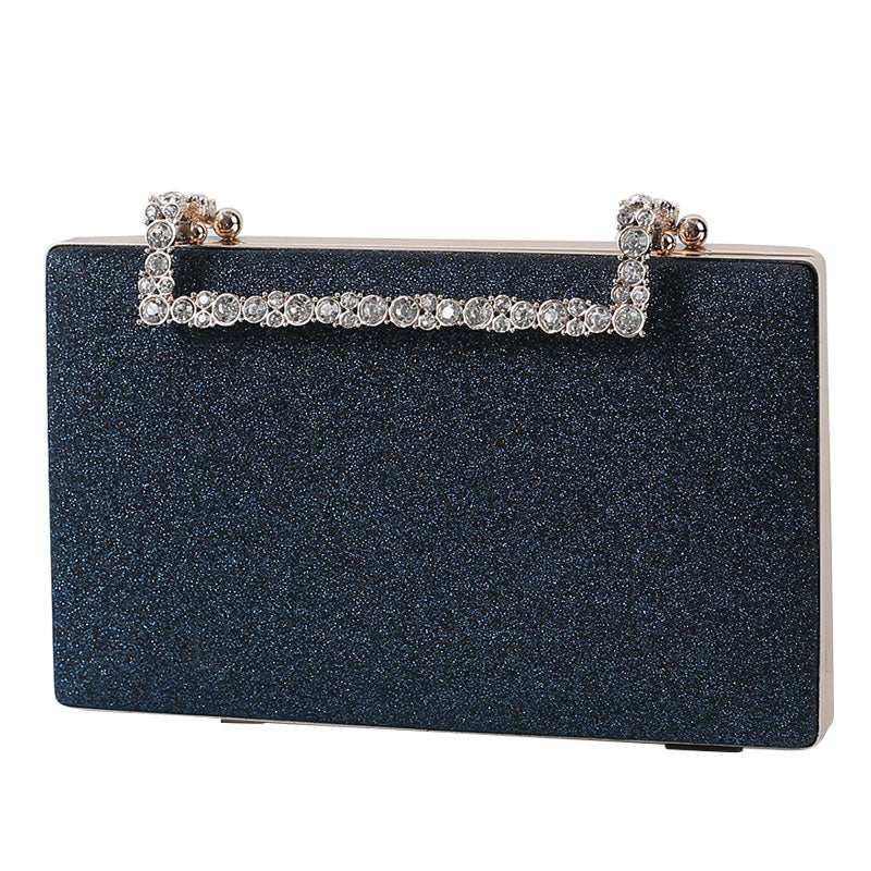 Diana glitter handbag with golden shoulder strap, 9 colors