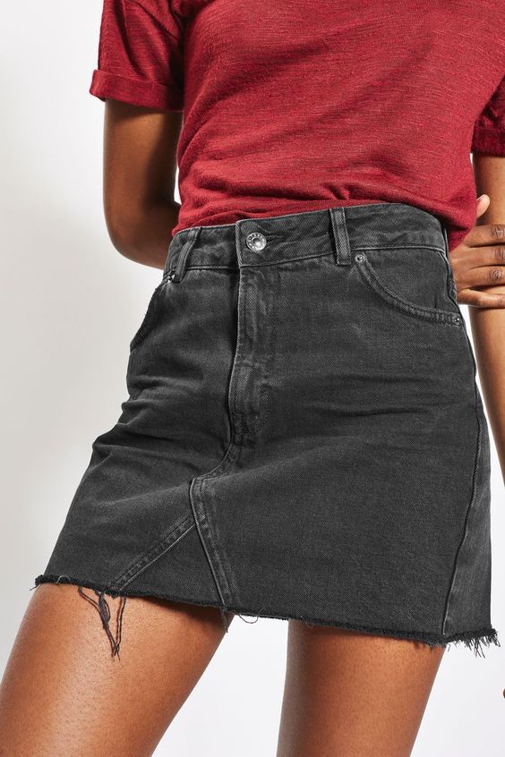 Australia Denim Denim Mini Skirt Pockets 2 Colors 2 Shapes 5 Sizes