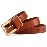 Ceinture Natalia avec boucle dorée, 8 couleurs