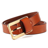 Ceinture Natalia avec boucle dorée, 8 couleurs