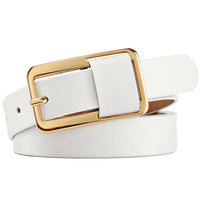 Ceinture Natalia avec boucle dorée, 8 couleurs