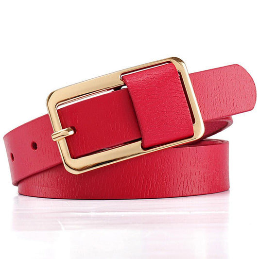 Ceinture Natalia avec boucle dorée, 8 couleurs