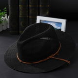 Adjustable Natalie hat with leather ribbon, 3 colors