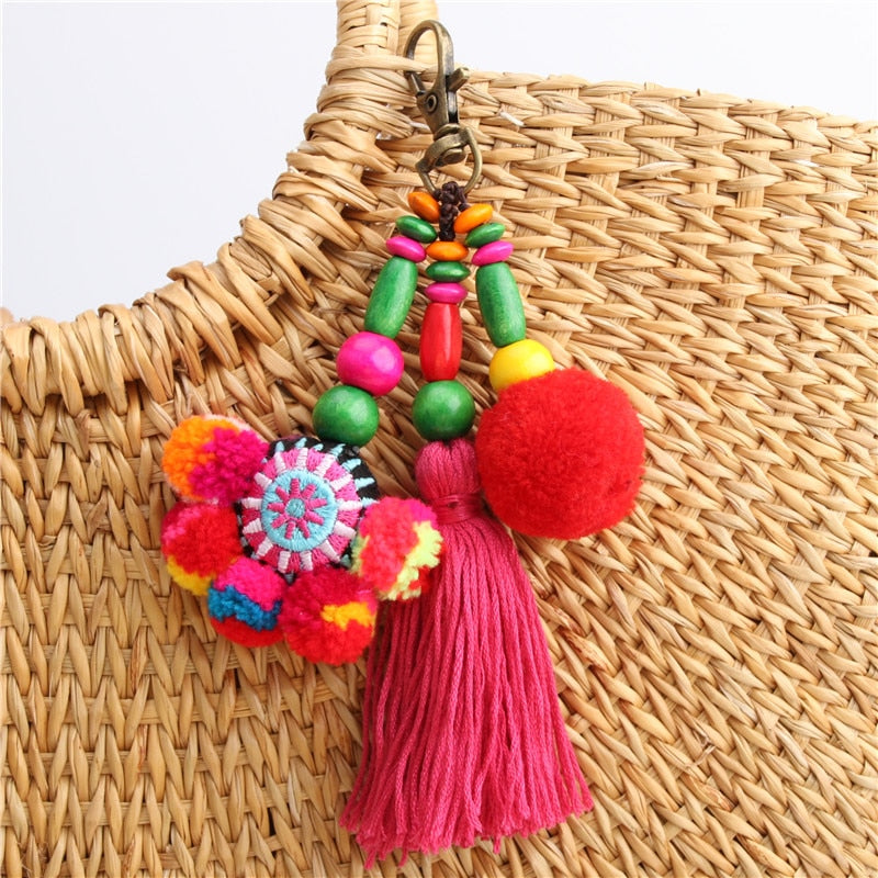 Charms Keychains Pon-Pon to decorate the bag