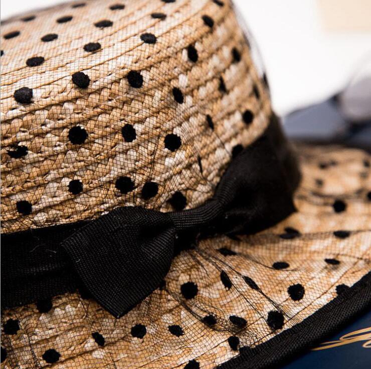 Liberty black polka dot hat