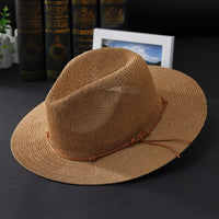 Adjustable Natalie hat with leather ribbon, 3 colors