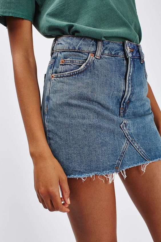 Australia Denim Denim Mini Skirt Pockets 2 Colors 2 Shapes 5 Sizes