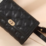 Maldives belt black leather bag