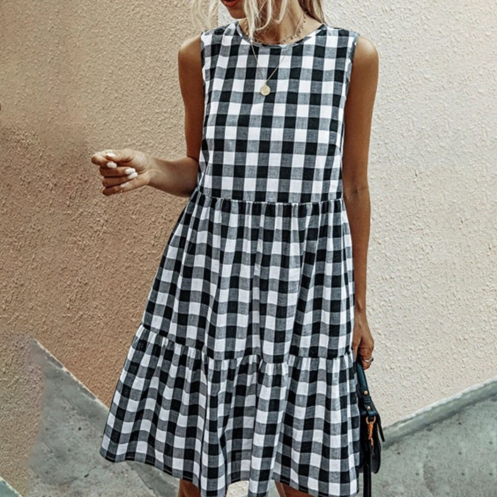 Robe Vichy noire