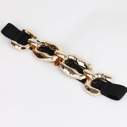 Elastic sash France black gold