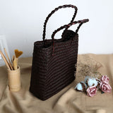 Sac panier Holiday en rotin, 3 couleurs