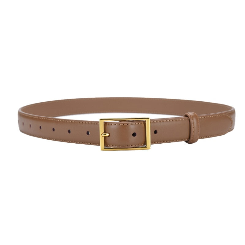 Fiona thin belt with buckle, 12 colors, 105 cm