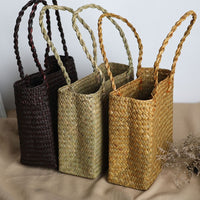 Sac panier Holiday en rotin, 3 couleurs