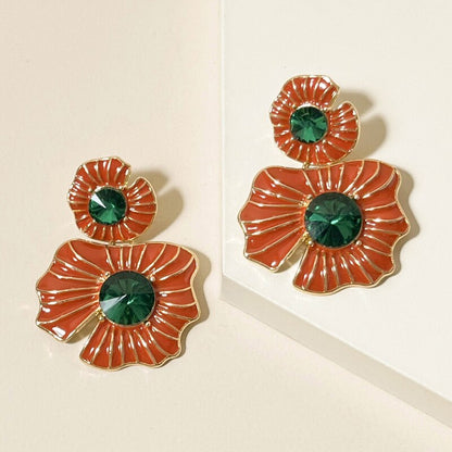 Flowers earring, 6 colors