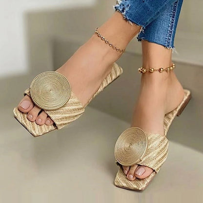 Sandalias Rachel rafia