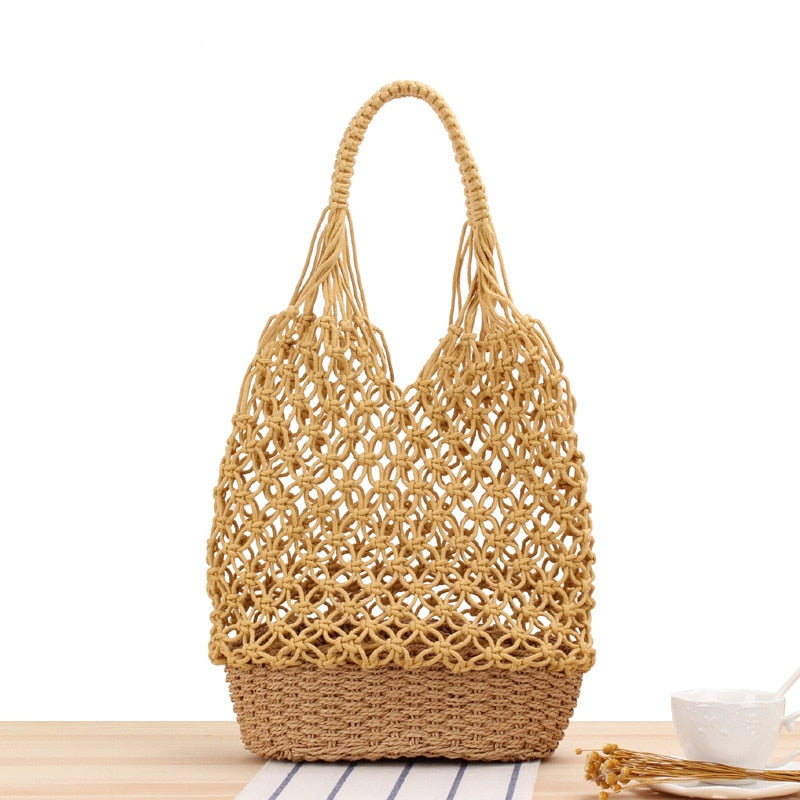 Boho Chris base raffia bag, 5 colors