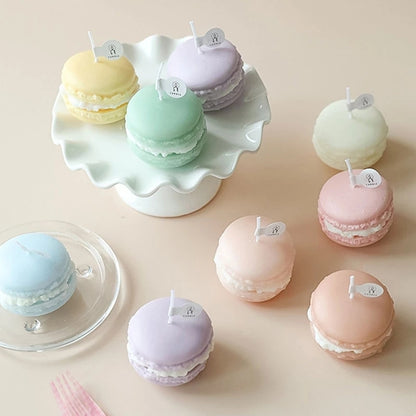 Bougies parfumées Macaron Bougies d'aromathérapie, 8 senteurs