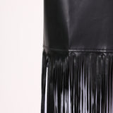 New York black fringed Midi skirt, 4 sizes