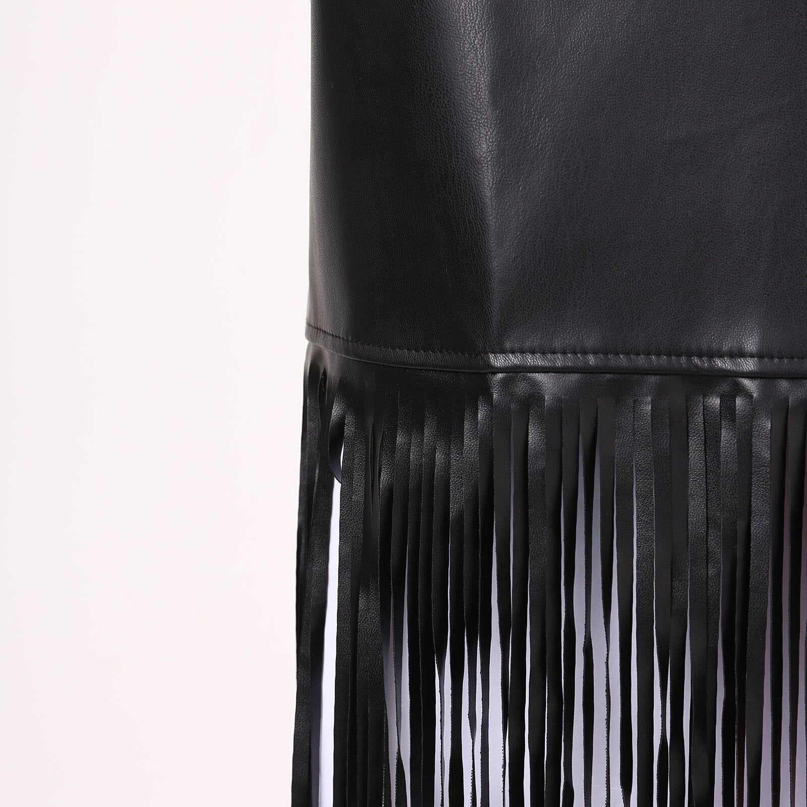 New York black fringed Midi skirt, 4 sizes