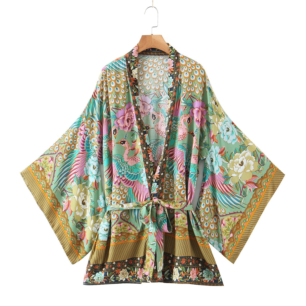 Aromatic Kimono with sash, 2 colors, 4 colors