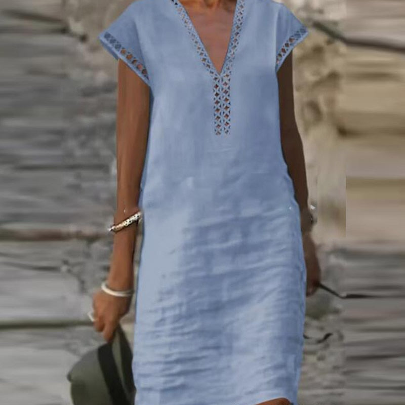 Donna Lino elastic dress, stretch, 2 colors, 6 sizes