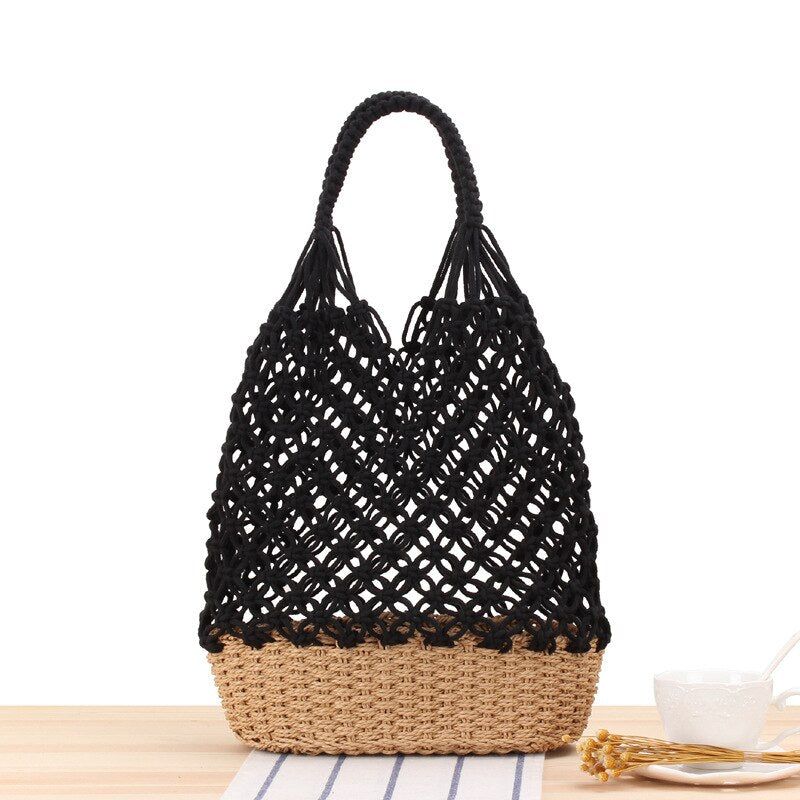 Boho Chris base raffia bag, 5 colors