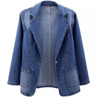 Blazer Colony denim, 6 tallas, da poca talla es entallada