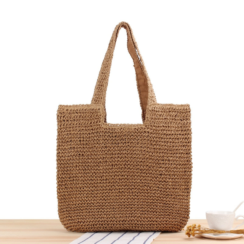 Blossom raffia bag, 3 colours, 2 models