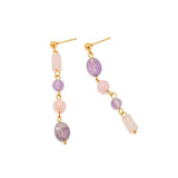 boucle d'oreille lilas