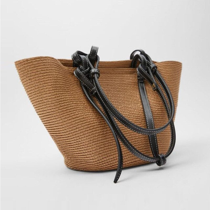 Bibiana extra large raffia basket bag, 2 colors