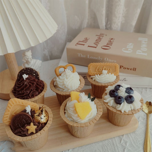 Bougies d'aromathérapie Cupcake avec 6 parfums différents