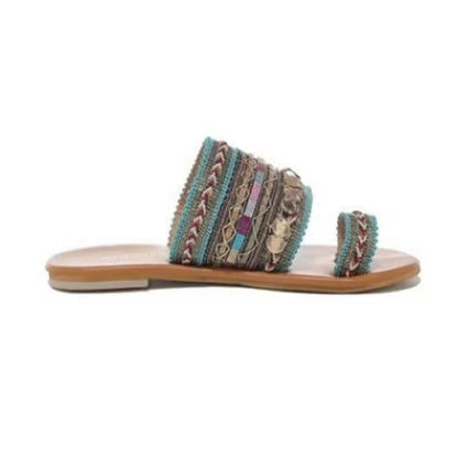 Embroidered Greek sandals, 3 colors