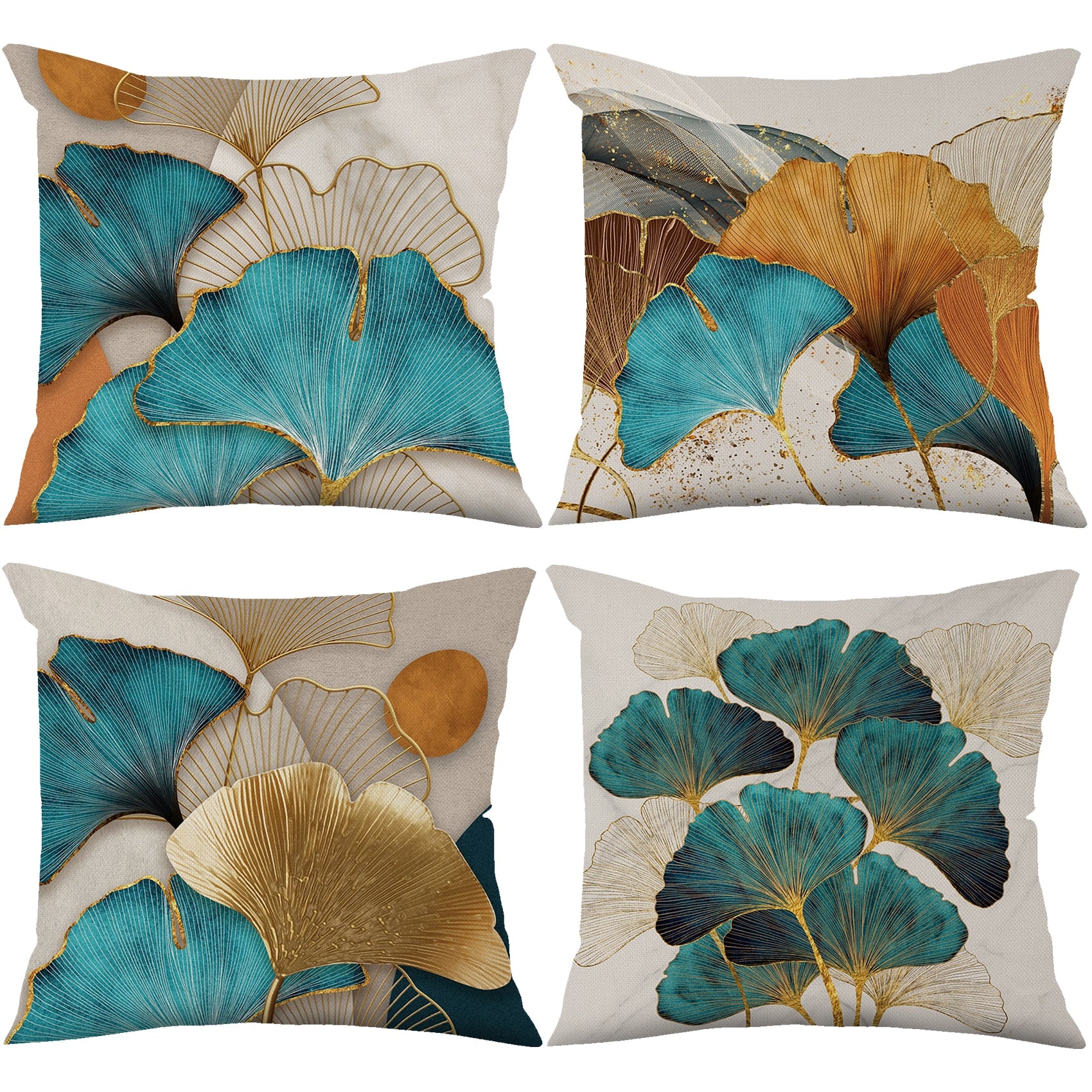 Renata linen cushion cover without filling, 8 flowers, 4 sizes