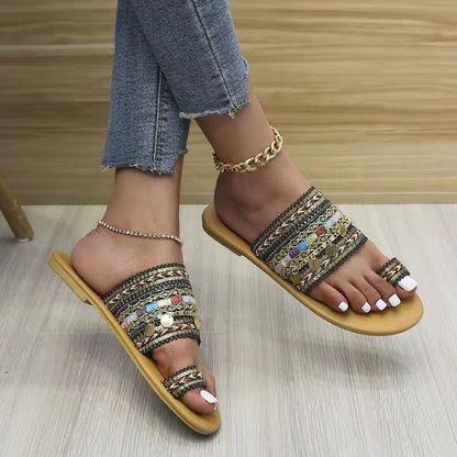 Embroidered Greek sandals, 3 colors