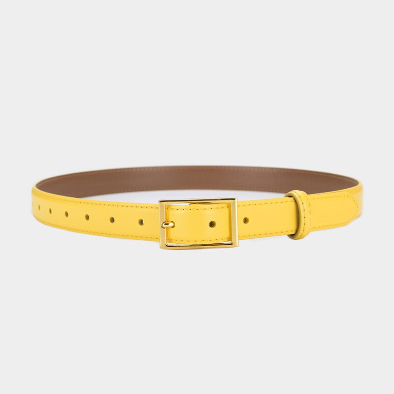 Fiona thin belt with buckle, 12 colors, 105 cm